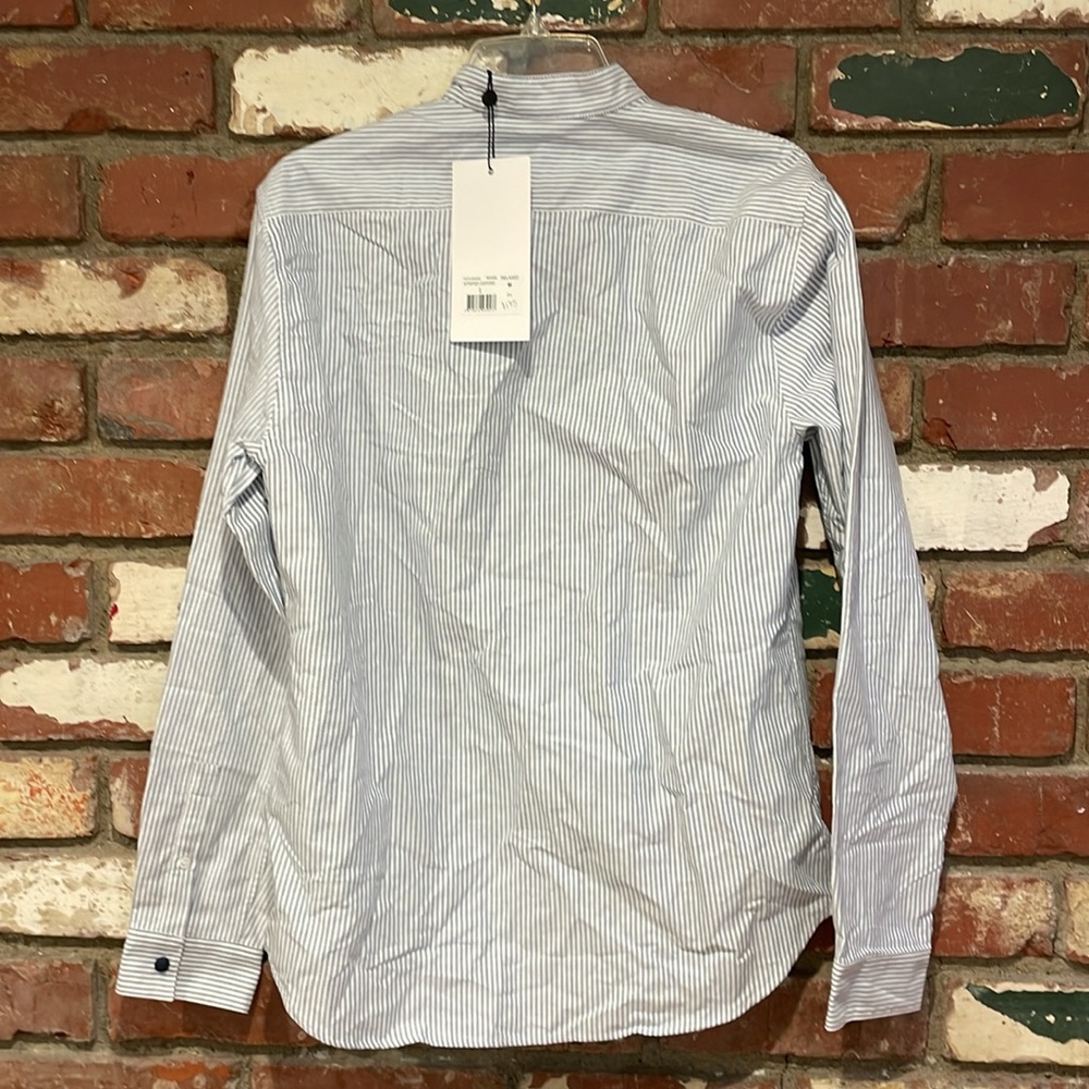 The Kooples - Striped Blue Shirt  size Medium NWT - Picture 6 of 6